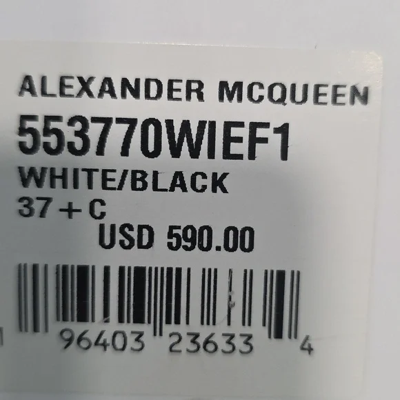 Alexander McQueen Oversized White Sneakers - Picture 9 of 10